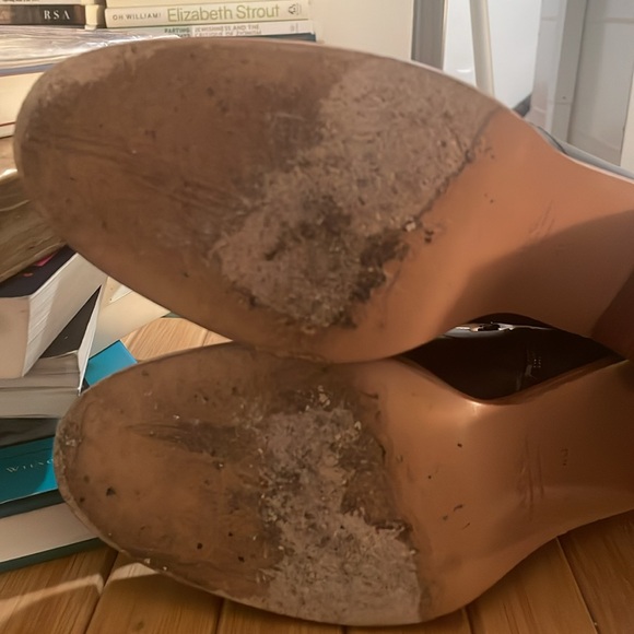 A.P.C. black leather heeled boots booties EU 40 US 9 - Picture 4 of 5